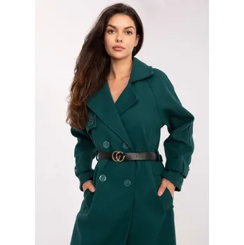 Cizojazyčná kniha Coat-IT-PL-FL5712.84-dark green RUE PARIS zelená 3402311