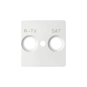 Elektrická zásuvka Kryt zásuvky anténní R+TV+SAT, bílá