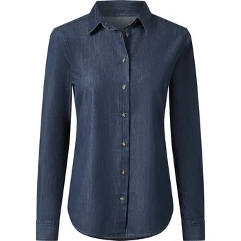 esmara® Dámská džínová košile (tmavě modrá, 44)