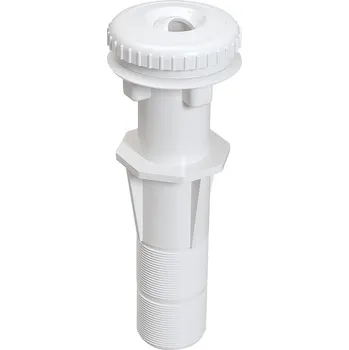 Průchod stěnou TP270, s bílou tryskou pro foliové bazény