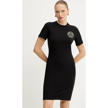 Dámské šaty Šaty Versace Jeans Couture černá barva, mini, 79HAOT00 CJ03T 79HAOT00.CJ03T 99X, vel. S