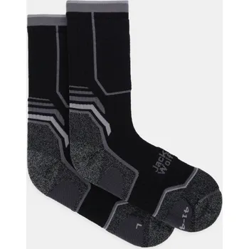 Pánské ponožky Ponožky s vlnou Jack Wolfskin TREK MERINO A63861 černá 99X, vel. 38/40