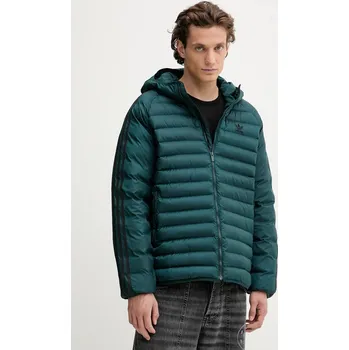 Pánská větrovka Bunda adidas Originals Pad Hooded JX4116 zelená 79X, vel. S