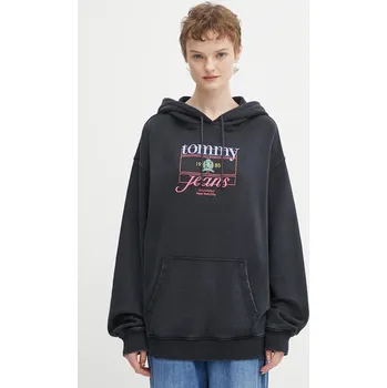 Dámská mikina Bavlněná mikina Tommy Jeans DW0DW22169 černá 99X, vel. XS