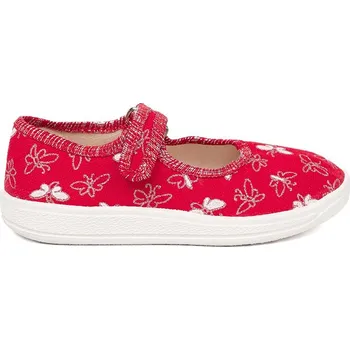 Dívčí tenisky Červené dětské tenisky na suchý zip TEN-WSUW-RZEP/R