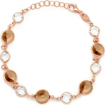 Náramek Stříbrný zlacený náramek Victoria Cruz A0692-06SP