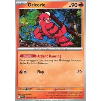 Karetní hra Pokémon PAL 033/193 Oricorio - Paldea Evolved Stav: Near Mint, Verze: REVERSE HOLO
