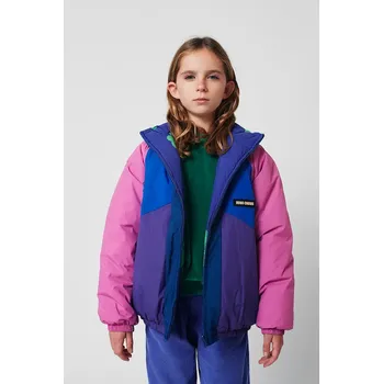 Dětská oboustranná bunda Bobo Choses Lucky Clover 225AC119 fialová 48X, vel. 99/110