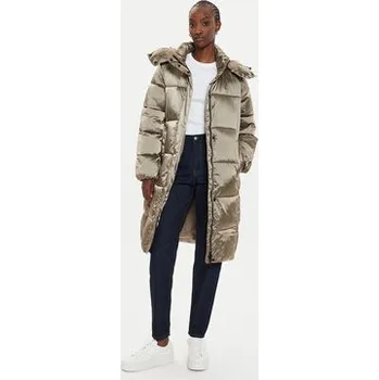 Calvin Klein Jeans Zimní bunda Shiny Monologo J20J224617 Šedá Regular Fit S