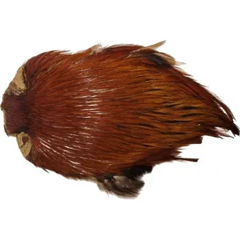 Umělá nástraha Hends Products skalp z kohouta Cock Capes Hnědá