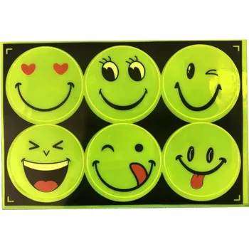 Reflexní samolepky - smajlíci (6ks)