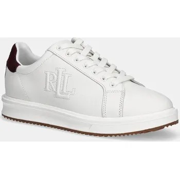 Pánské tenisky Kožené tenisky Lauren Ralph Lauren Ainsley 802979188003.100 bílá 00X, EUR 40