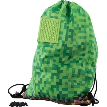 Školní sáček Pixie crew Vak na záda zeleno-hnědý Pixie Crew