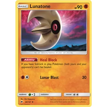 Karetní hra Lunatone 068/147 - Burning Shadows Typ karty: Reverse Holo