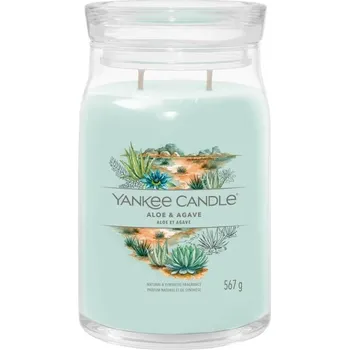 Svíčka Yankee Candle vonná svíčka Signature ve skle velká Aloe & Agave 567g