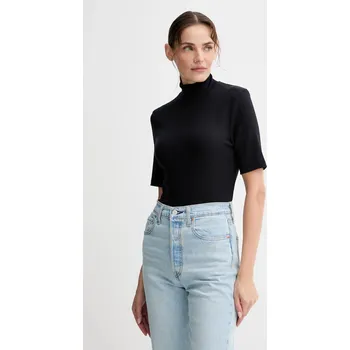 Dámské tričko Tričko Marc O'Polo dámské, tmavomodrá barva, s pologolfem, 508207651177 59X, vel. S