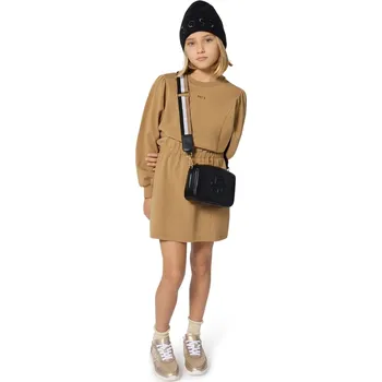 Dámské šaty Dívčí šaty BOSS hnědá barva, mini, J52405 J52405.156.162 82X, vel. 162