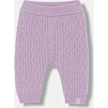 Kojenecké kalhoty s vlnou United Colors of Benetton fialová barva, 106WAF008 106WAF008.W.seasonal 04X, vel. 74