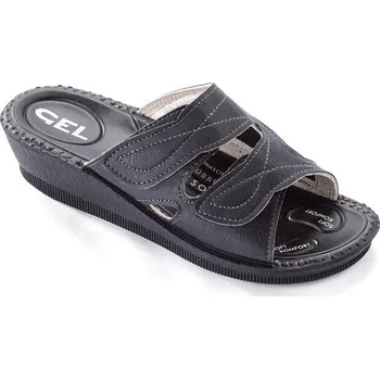 Dámské pantofle Dámské anatomické pantofle pro vbočený palec černé vel. 41