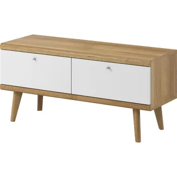 Televizní stolek Televizní stolek Primo 107 cm dub Riviéra/bílý