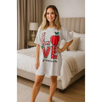 Dámská noční košile Maxitriko Love teacher life