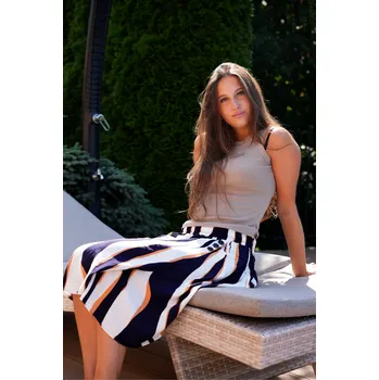 Dámská sukně Dámská sukně KIXMI ULIMA TMAVĚ MODRÁ XXL