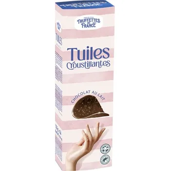 Čokoláda Touiles Croustillantes čokoládové chipsy s oříšky 125 g