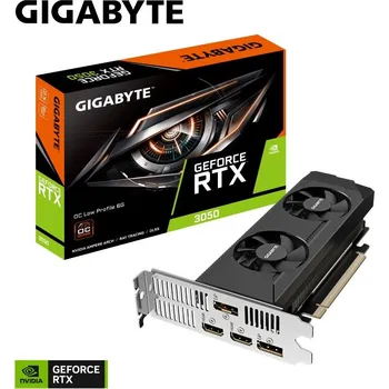 GIGABYTE VGA NVIDIA GeForce RTX 3050 Low Profile OC 6G, 6G GDDR6, 2xDP, 2xHDMI