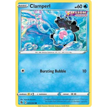 Karetní hra Clampearl 065/264 - Fusion Strike Typ karty: Reverse Holo