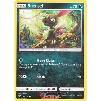 Sběratelská karetní hra Sneasel 085/147 - Burning Shadows Typ karty: Non-Holo