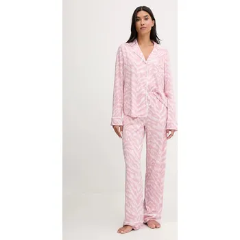 Dámské pyžamo Pyžamo s příměsí bavlny Dkny růžová barva, YI80062 39A, vel. M
