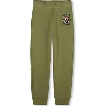 Chlapecké kalhoty Dětské bavlněné tepláky Kenzo Kids K61455.162 zelená 91X, vel. 162