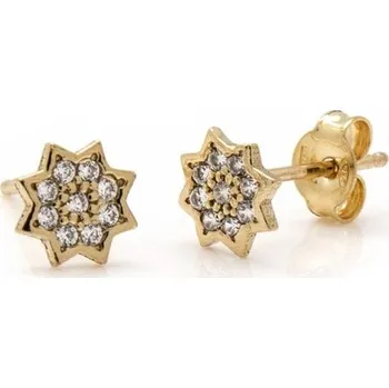 Náušnice Stříbrné zlacené náušnice Victoria Cruz A1006-07DT