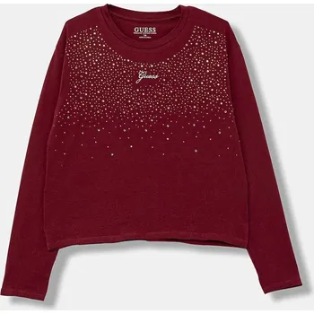 Dětská móda Dětské tričko s dlouhým rukávem Guess J5BI06.J1314.9BYA burgundské 83X, vel. 167
