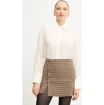 Pánské tričko Hedvábné tričko BOSS BinaliaTI_Friday 50551961 béžová 01X, vel. 40