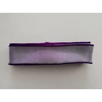 Stuha Látková stuha 25mm - fialová s tmavě fialovým okrajem - balení 2m