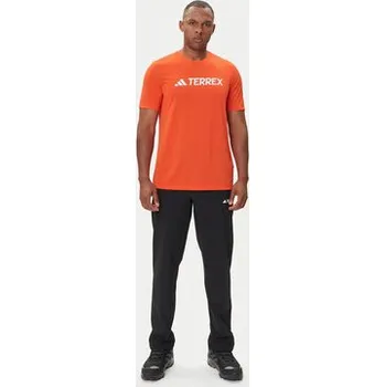 Pánské tričko adidas T-Shirt Terrex Multi Climacool Logo Tech JI9236 Oranžová Regular Fit XL