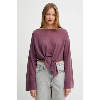 Dámský svetr Vlněný svetr United Colors of Benetton 109PD10E1 fialová 49X, vel. S