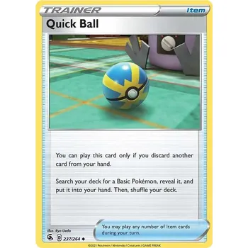 Sběratelská karetní hra Quick Ball 237/264 - Fusion Strike Typ karty: Reverse Holo