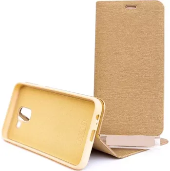 Pouzdro na mobilní telefon Pouzdro Vennus Book Samsung J6 2018 J600 Zlaté
