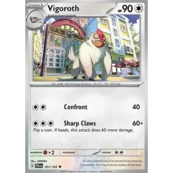 Sběratelská karetní hra Pokémon PAL 161/193 Vigoroth - Paldea Evolved Stav: Near Mint, Verze: REVERSE HOLO