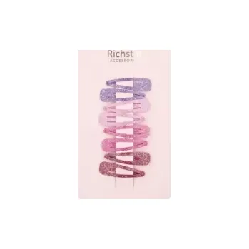 Sponky barevné se třpytkami 4 cm 8 ks