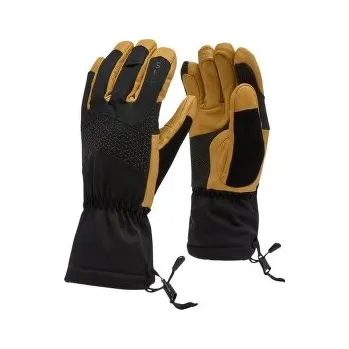 Rukavice La Sportiva ALPINE GUIDE LEATHER GLOVES Black/Cedar černá M