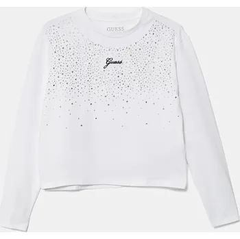 Dívčí tričko Dětské tričko s dlouhým rukávem Guess J5BI06.J1314.9BYA bílá 00X, vel. 125-135