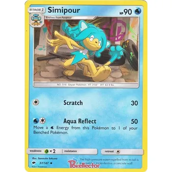 Sběratelská karetní hra Simipour 037/147 - Burning Shadows Typ karty: Reverse Holo