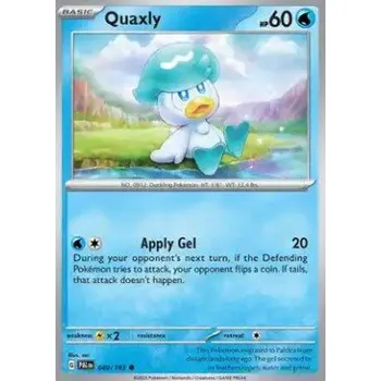 Karetní hra Pokémon PAL 049/193 Quaxly - Paldea Evolved Stav: Near Mint, Verze: REVERSE HOLO