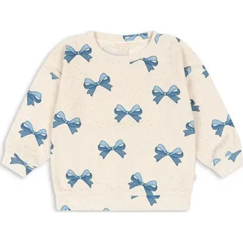 Chlapecká mikina Dětská mikina Konges Sløjd ITTY SWEAT SHIRT GOTS béžová barva, s potiskem, KS102598 KS102598.G 02X, vel. 134-140