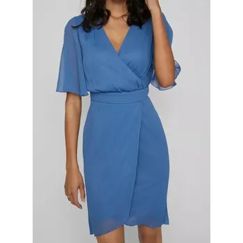 Dámské šaty VILA modré šaty (Dámské šaty v modré barvě značky Vila)