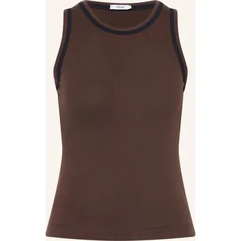 Reiss Dámský Top Becca, tmavě hnědá / černá, 34