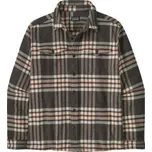 Patagonia Fjord Flannel Shirt Men Catch: Ink Black hnědá L